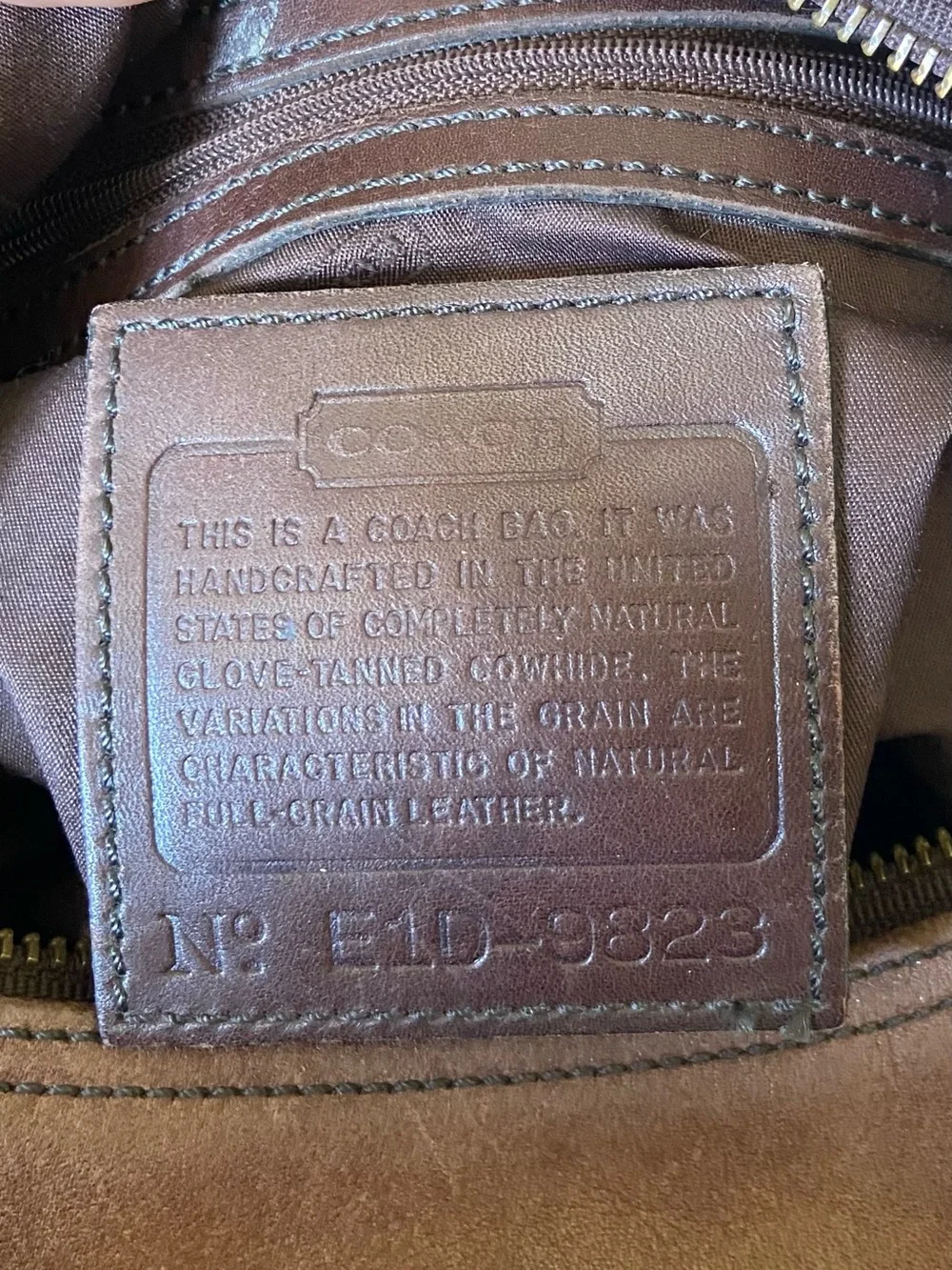 Coach Legacy West Classic Brown Leather Hobo Bag